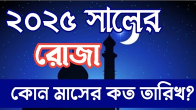 রোজার সময়সূচি ২০২৫ বাংলাদেশ