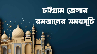 চট্টগ্রাম রমজান টাইম টেবিল